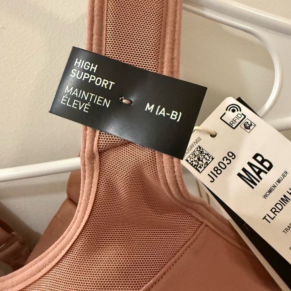 Adidas Women's high support Sports Bra - medium warm clay color - Picture 2 of 7